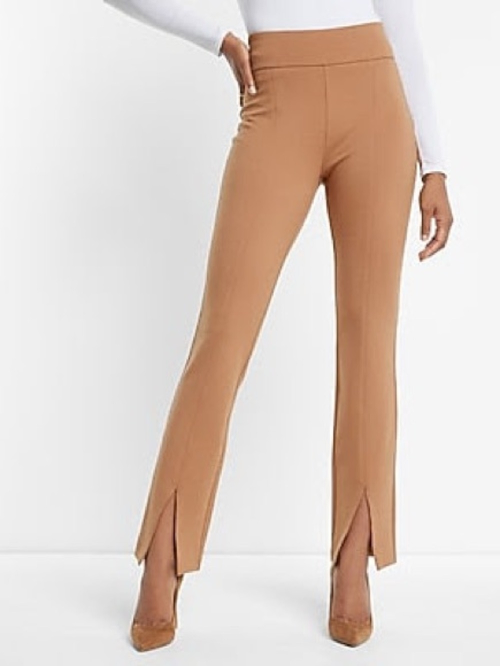 NWT Express COLUMNIST HIGH WAISTED FRONT VENT STRAIGHT PANT